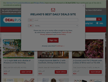 Tablet Screenshot of dealrush.ie